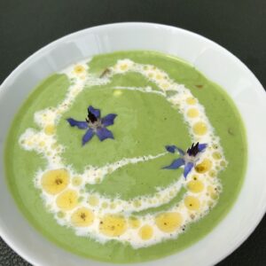 Cours de cuisine soupe de pois à la menthe - 14 Juin